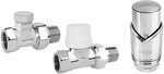 Decorative simple thermostatic set, chrome